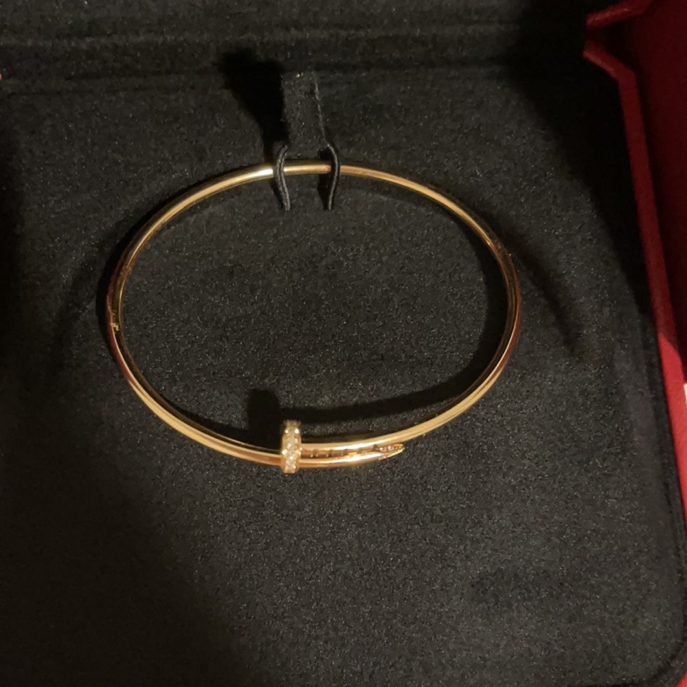 -SOLD- Small Juste un Clou with diamonds - Picture 2 of 6
